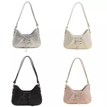 Женская сумка через плечо из искусственной кожи, модная сумка через подмышку, элегантная сумка, плиссированная сумка через подмышку, сумка для покупок, сумка для свиданий, сумка для пельменей