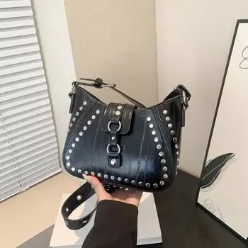 Женская сумка через плечо из искусственной кожи Винтажные сумки через подмышку Сумки через плечо для женщин Сумки-шопперы