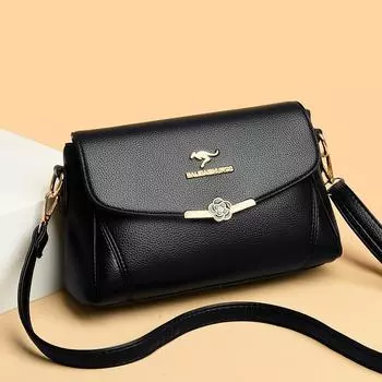 Женская сумка через плечо из искусственной кожи, однотонные сумки через плечо с верхней ручкой, женская сумка