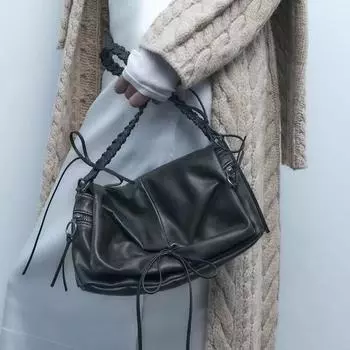 Женская сумка через плечо из искусственной кожи, однотонные сумки-мессенджеры, элегантные сумки через плечо для девочек, тренд для отдыха, новая мода