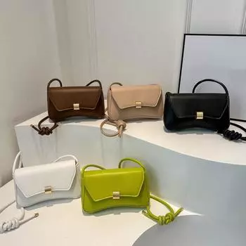 Женская сумка через плечо из искусственной кожи, сумка-хобо с регулируемым ремешком, модный кошелек и сумочка 21x5.5x12cm белый