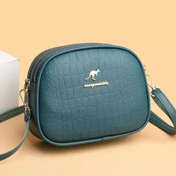 Женская сумка через плечо из искусственной кожи крокодила, 3-слойная сумка на молнии, сумки через плечо, высококачественные женские сумки, новые