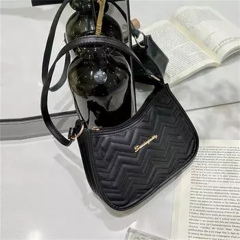 Женская сумка через плечо из искусственной кожи с ромбической вышивкой, повседневные сумки на молнии