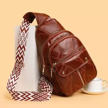 Женская сумка через плечо из мягкой кожи, большая вместимость, сумка через плечо, нагрудная сумка красный