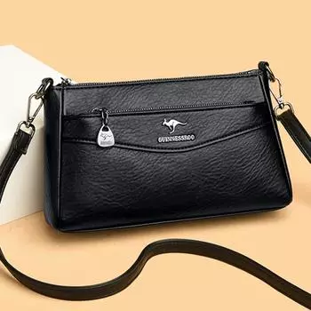 Женская сумка через плечо из мягкой кожи большой вместимости, роскошная дизайнерская сумка высокого качества, сумка через плечо