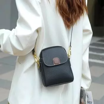 Женская сумка через плечо из натуральной кожи, роскошные дизайнерские женские мягкие ретро-сумки через плечо для телефона под мышкой, новые