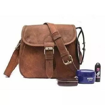 Женская сумка через плечо из натуральной кожи ручной работы Коричневая сумочка-кошелек Сумка-слинг 9X7X4 коричневый