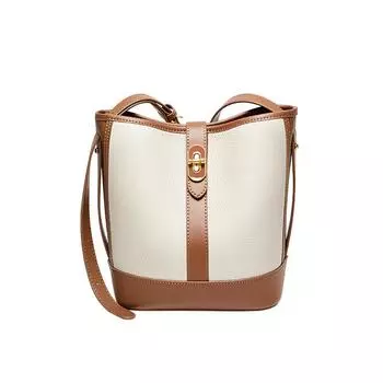 Женская сумка через плечо из натуральной кожи (24*13,21,5 см) 612341093 серый