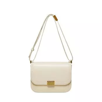 Женская сумка через плечо из натуральной кожи (22*7,5*15,5 см) 612410066 белый