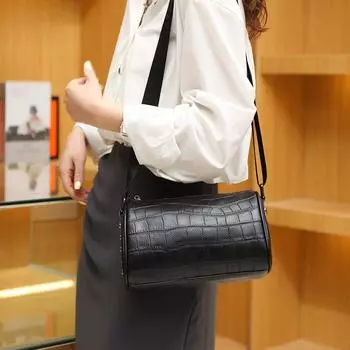 Женская сумка через плечо из натуральной кожи, модный дизайн, клетчатые роскошные повседневные сумки через плечо