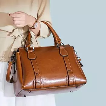 Женская сумка через плечо из натуральной кожи с двойным ремешком, большие сумки через плечо, роскошная дизайнерская сумка, женская боковая сумка, высокое качество, новая мода