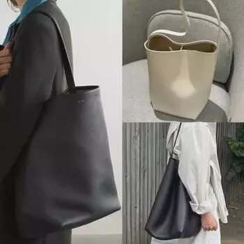 Женская сумка через плечо из натуральной кожи большой вместимости - High-End Commuter Tote