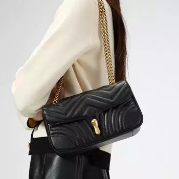 Женская сумка через плечо из натуральной кожи осень/зима 2024 года — универсальная роскошная сумка через плечо грязно-белый