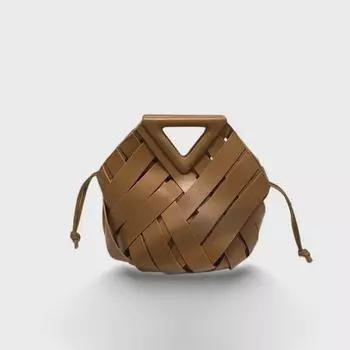 Женская сумка через плечо из натуральной кожи с магнитной застежкой 26*18*26