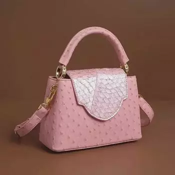 Женская сумка через плечо из натуральной кожи с крокодиловым узором - модная, универсальная и стильная квадратная сумка абрикосовый