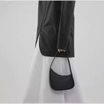 Женская сумка через плечо из натуральной коровьей кожи в стиле Кендалл в форме полумесяца