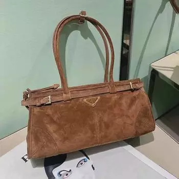 Женская сумка через плечо из натуральной кожи Frosted Suede — высококачественная, вместительная сумка-мессенджер и сумка-тоут