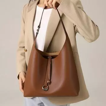 Женская сумка через плечо из натуральной кожи, модная, дизайнерская, роскошная, минималистичная сумка через плечо для работы