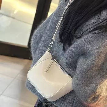 Женская сумка через плечо из натуральной кожи весна 2025 года – высококачественная универсальная сумка на одно плечо из коровьей кожи коричневый