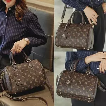 Женская сумка через плечо из натуральной кожи, Гонконг, 2023 г. - большая вместимость и модная сумка-подушка