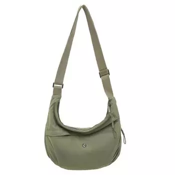 Женская сумка через плечо из нейлона для мужчин, большая вместимость, сумка через плечо зелёный