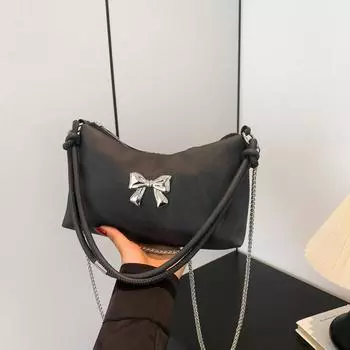 Женская сумка через плечо из полиуретана с однотонным градиентным принтом, модный тренд, отличное качество.