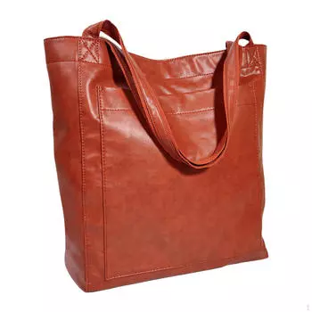 Женская сумка через плечо Элегантная карманная сумка для работы, шопинга, поездок на работу и обратно на открытом воздухе коричневый