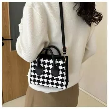 Женская сумка через плечо клетчатая маленькая сумка через плечо повседневная дизайнерская новая модная тенденция роскошь
