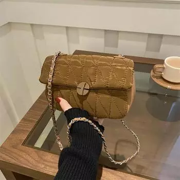 Женская сумка через плечо, кошелек и тоут, дизайнерская сумка на цепочке, сумка через плечо для женщин, мам и детей one size чёрный