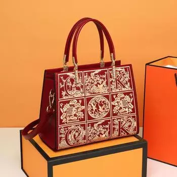 Женская сумка через плечо кожаная сумка весна-лето высококачественная свадебная сумка для невесты портативная сумка для матери