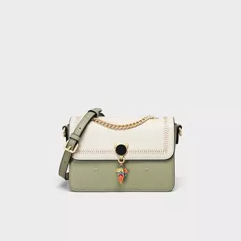 Женская сумка через плечо, кожаная женская сумка, легкая, роскошная, нишевая, высококачественная, Sense Chain, маленькая квадратная сумка