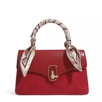 Женская сумка через плечо Красная свадебная сумка Свадебная сумка Сумка-цепочка Диагональная сумка на одно плечо чёрный