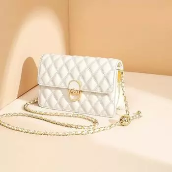 Женская сумка через плечо летняя сумка из высококачественной кожи Sense Autumn на цепочке маленькая квадратная сумка