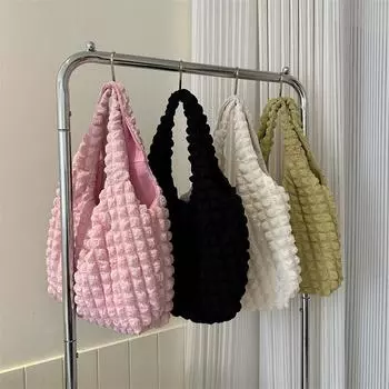 Женская сумка через плечо, маленькие сумки-тоут для женщин, универсальная плиссированная сумка в виде облака, нишевая сумка-кошелек, сумка для мамы и ребенка one size белый