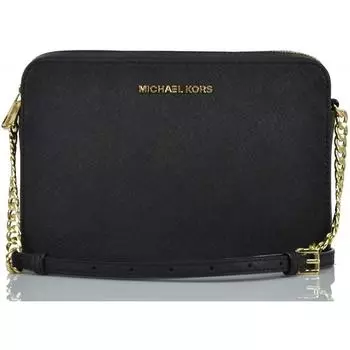 Женская сумка через плечо Michael Kors Jet Set Item черная