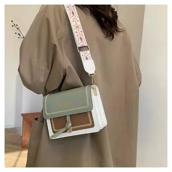 Женская сумка через плечо, модная, роскошная, высококлассная, портативная, вместительная сумка через плечо One Size зелёный