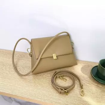 Женская сумка через плечо, модные однотонные сумки для поездок на работу, универсальные сумки из искусственной кожи для женщин, новинка