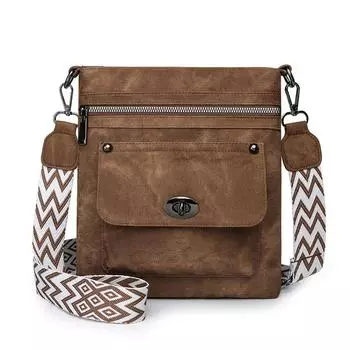 Женская сумка через плечо, мягкая кожа, наплечная сумка, многоотделенческая сумка для мобильного телефона коричневый