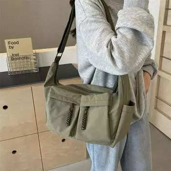 Женская сумка через плечо на одно плечо, простая и модная сумка из ткани Оксфорд, весенняя сумка для путешествий, легкая и портативная сумка под мышками для поездок на работу