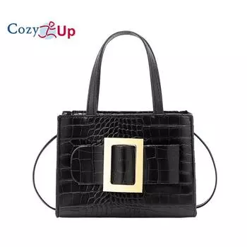 Женская сумка через плечо на одно плечо с узором Cosy Up 18x13.5x7CM чёрный