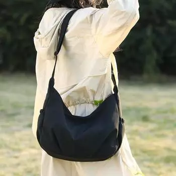 Женская сумка через плечо на одно плечо, повседневная и универсальная, многокарманная, вместительная сумка для пельменей озеро зеленый