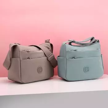 Женская сумка через плечо, нейлоновая сумка через плечо, сумка для мамы фиолетовый