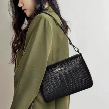 Женская сумка через плечо, новая, из натуральной кожи, для мам, дорожная сумка, сумка через плечо, плетеная сумка