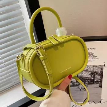 Женская сумка через плечо, новая премиальная текстура, универсальная сумка, модная, простая, однотонная, из искусственной кожи, маленькая квадратная упаковка