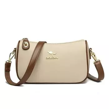 Женская сумка через плечо, новая универсальная маленькая квадратная сумка, женская сумка через плечо из искусственной кожи, многофункциональный контрастный цвет, ощущение высокого класса, сумка для мамы