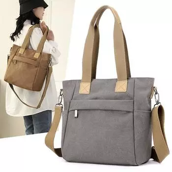 Женская сумка через плечо Oblique Span, новая модная сумка большой вместимости, простая повседневная сумка-тоут большой вместимости серый