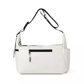 Женская сумка через плечо, однотонная сумка через плечо, легкая сумка-тоут белый