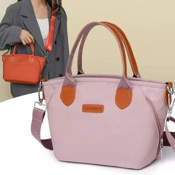 Женская сумка через плечо, переносная сумка через плечо, нейлоновая сумка для мам оранжевый