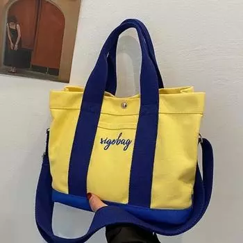 Женская сумка через плечо, плотная повседневная холщовая сумка, женская сумка через плечо, дизайнерская сумка, сумка для покупок, кошельки и сумки one size фиолетовый