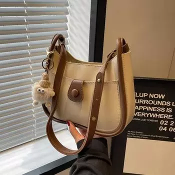 Женская сумка через плечо Plutonium на молнии, повседневная, базовый стиль, лаконичный, элегантный, с ремнем через плечо, высокое качество, новинка